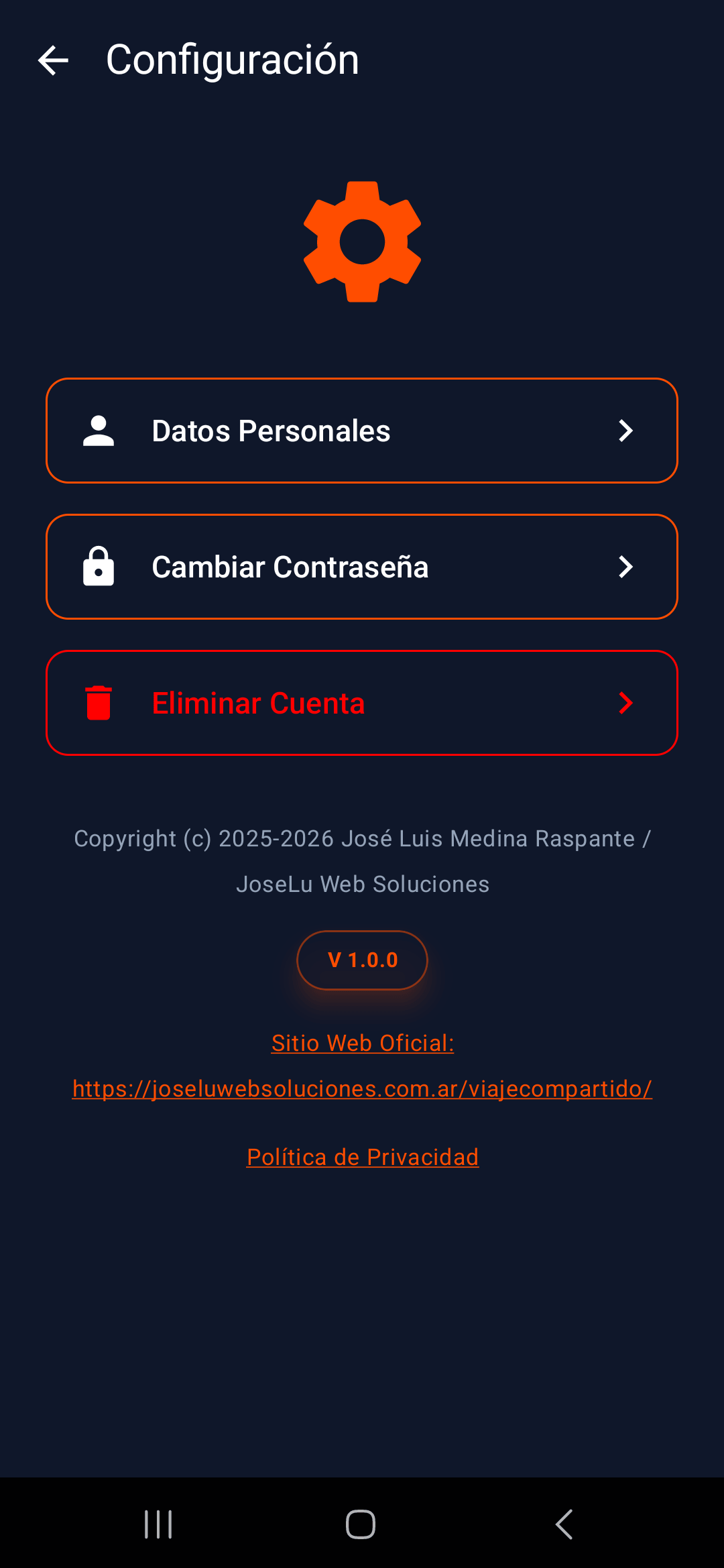 Configuración